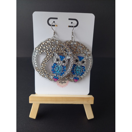 Boucles d'oreilles Arche de Noé - Hibou/chouette