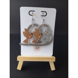 Boucles d'oreilles Arche de Noé - Oiseau