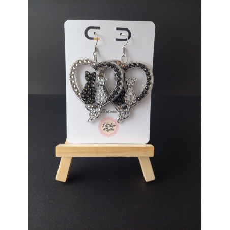 Boucles d'oreilles Arche de Noé - Chats