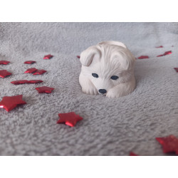 Vide poche chien - marron clair