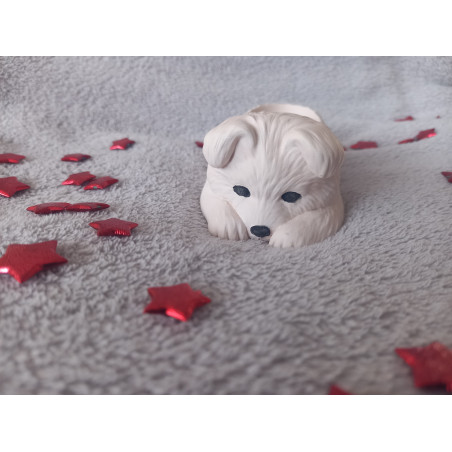 Vide poche chien - marron clair