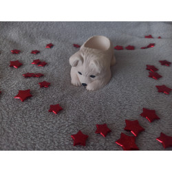 Vide poche chien - marron clair