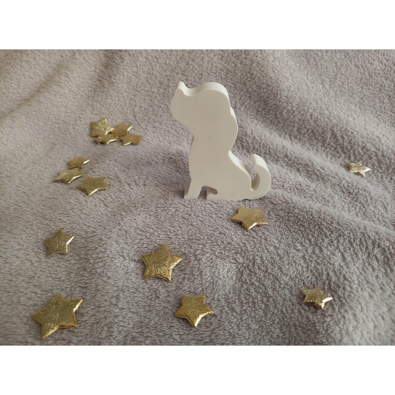 Chien petit modèle - blanc (naturel)