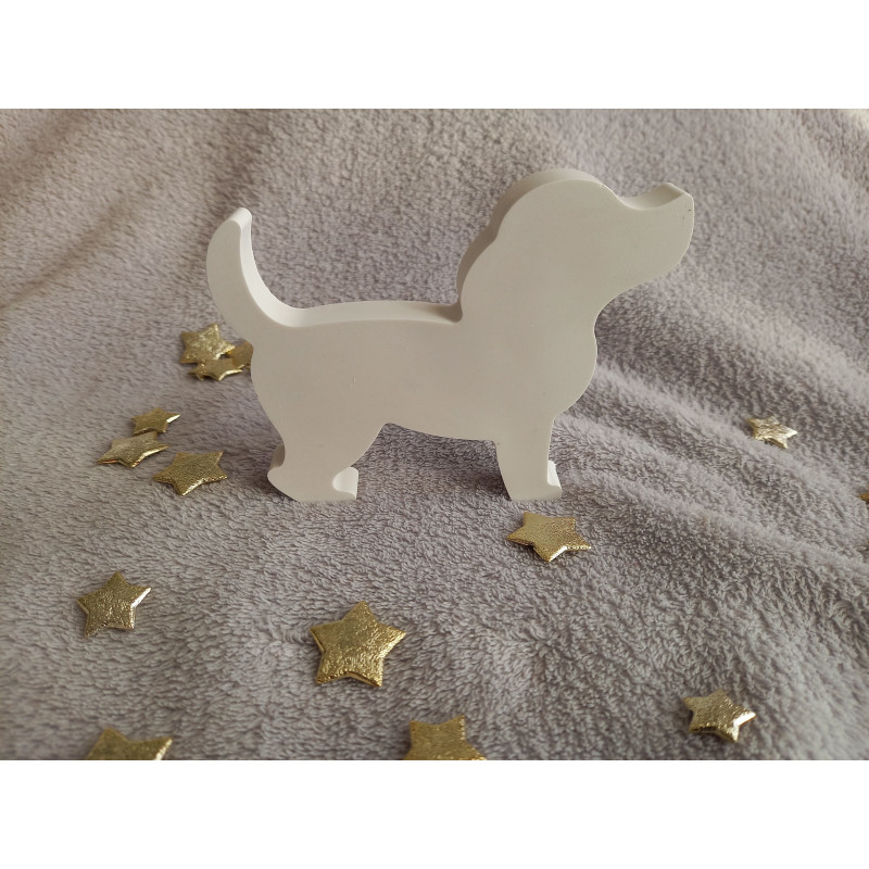 Chien grand modèle - blanc (naturel)