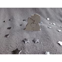 Puzzle chien blanc (naturel)
