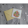 Carte peinture diamant Noël + enveloppe assortie
