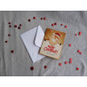 Carte peinture diamant Noël + enveloppe assortie