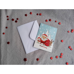 Carte peinture diamant Noël + enveloppe assortie