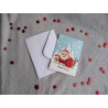 Carte peinture diamant Noël + enveloppe assortie