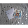 Carte peinture diamant Noël + enveloppe assortie