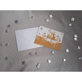 Carte Noël + enveloppe assortie