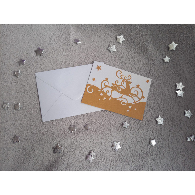 Carte Noël + enveloppe assortie
