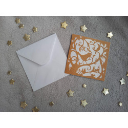 Carte Noël + enveloppe assortie