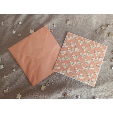 Carte peinture diamant + enveloppe assortie