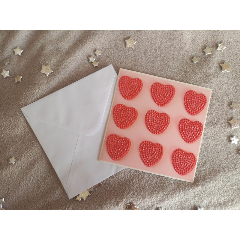 Carte peinture diamant + enveloppe assortie