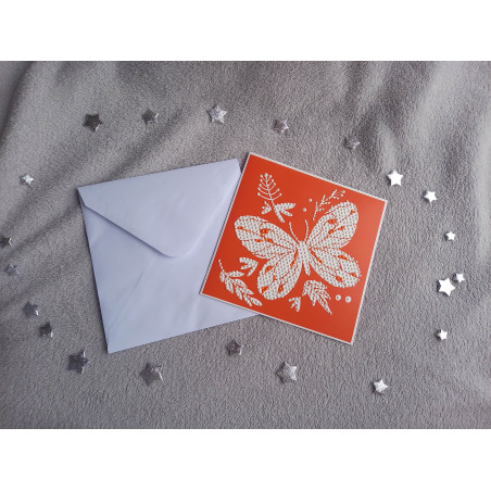 Carte peinture diamant + enveloppe assortie