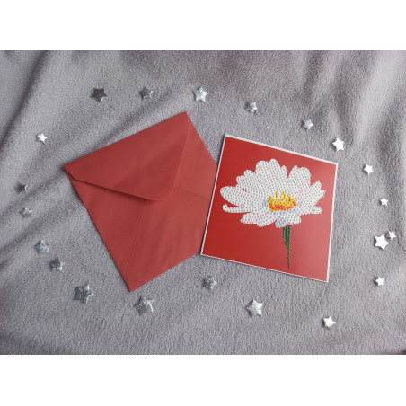 Carte peinture diamant + enveloppe assortie