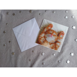 Carte peinture diamant + enveloppe assortie