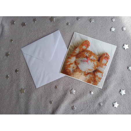 Carte peinture diamant + enveloppe assortie