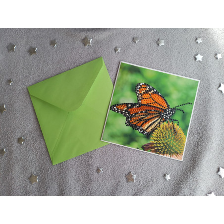 Carte peinture diamant + enveloppe assortie