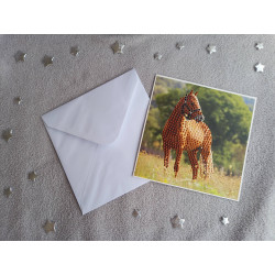 Carte peinture diamant + enveloppe assortie