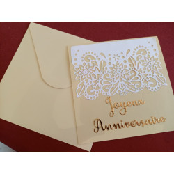 Carte anniversaire + enveloppe assortie