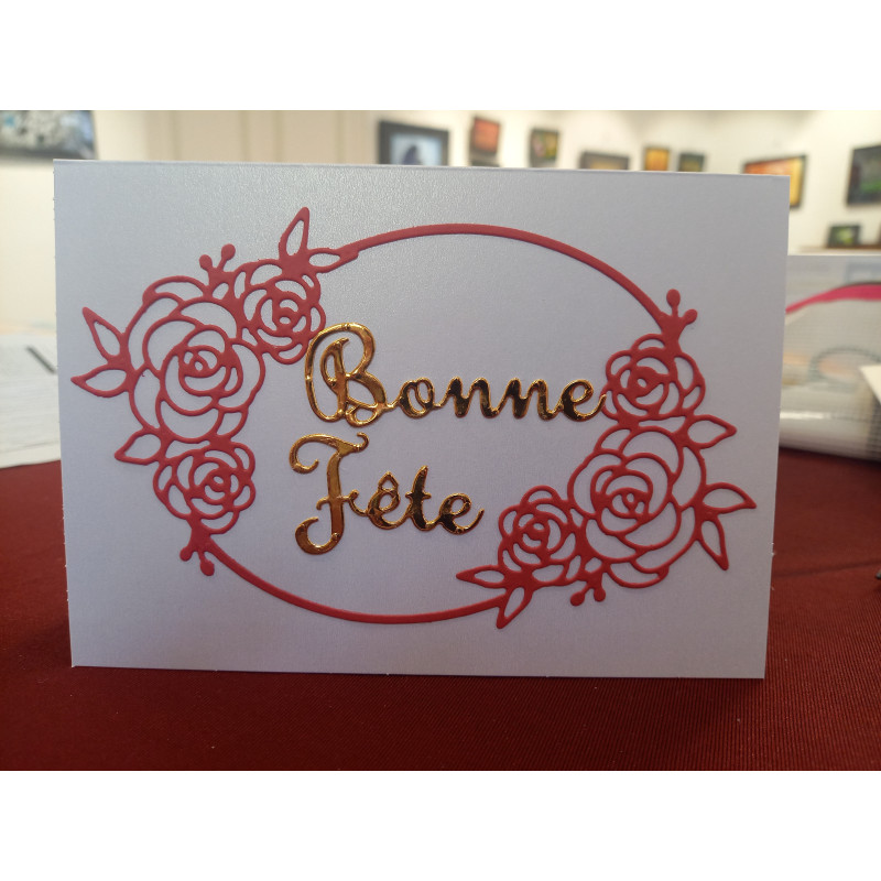 Carte fête + enveloppe assortie