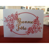 Carte fête + enveloppe assortie