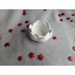 Bougeoir lotus blanc (naturel)