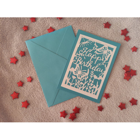 Carte anniversaire + enveloppe assortie
