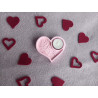 Bougeoir coeur - rose