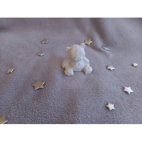 Nounours graphique - blanc (naturel)