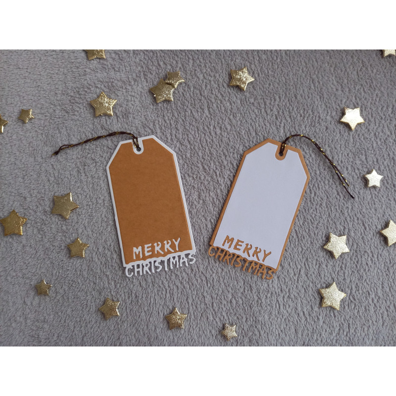 Lot de 2 étiquettes cadeaux