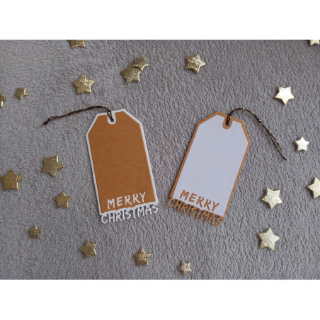 Lot de 2 étiquettes cadeaux