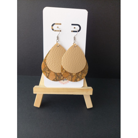 Boucles d'oreilles liège