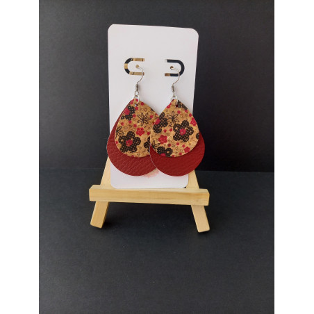 Boucles d'oreilles liège