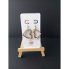 Boucles d'oreilles bois