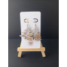 Boucles d'oreilles bois (2 modèles) Noël