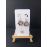 Boucles d'oreilles bois