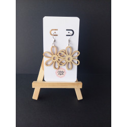 Boucles d'oreilles en bois