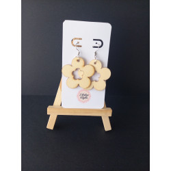 Boucles d'oreilles en bois