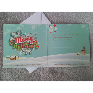 Carte peinture diamant Noël + enveloppe assortie