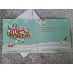 Carte peinture diamant Noël + enveloppe assortie
