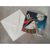Carte peinture diamant Noël + enveloppe assortie