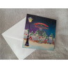 Carte peinture diamant Noël + enveloppe assortie