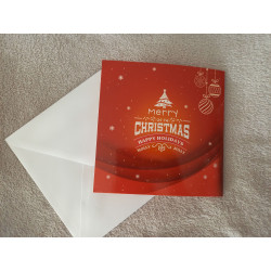 Carte peinture diamant Noël + enveloppe assortie