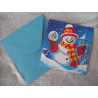 Carte peinture diamant Noël + enveloppe assortie