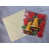 Carte peinture diamant Noël + enveloppe assortie
