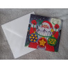 Carte peinture diamant Noël + enveloppe assortie