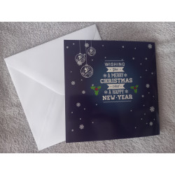 Carte peinture diamant Noël + enveloppe assortie